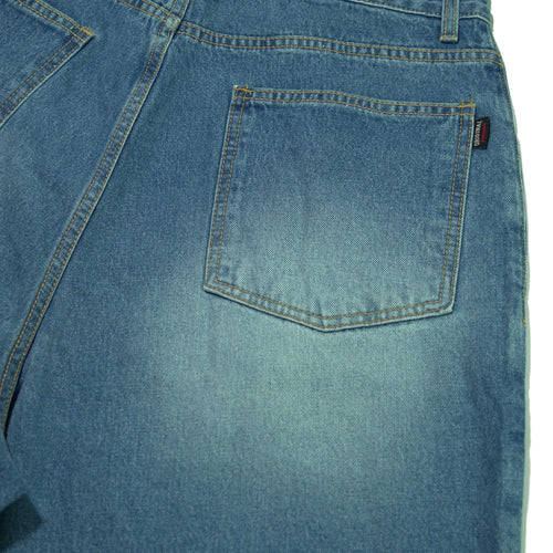 Work Loosefit Denim Short Pants Blue