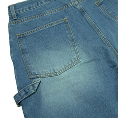 Work Loosefit Denim Short Pants Blue