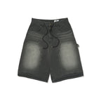 Work Loosefit Denim Short Pants Black