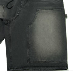 Work Loosefit Denim Short Pants Black