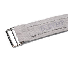 Raw Edge Snap Belt White