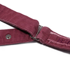 Raw Edge Snap Belt Plum
