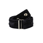 Raw Edge Snap Belt Black