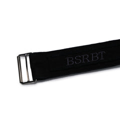 Raw Edge Snap Belt Black