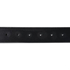 Signature Rivet Leather Belt Black