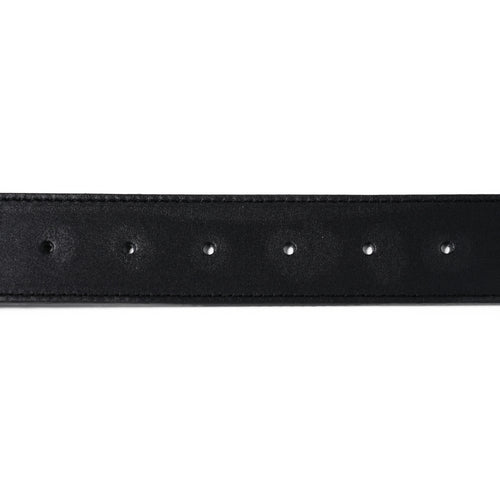 Signature Rivet Leather Belt Black