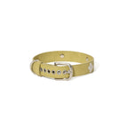 Signature Rivet Vegan Leather Dog Collar Olive