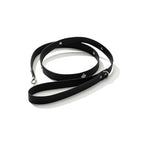 Signature Rivet Vegan Leather Dog Leash Black