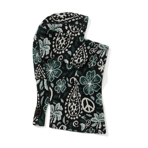 Paisley Jacquard Balaclava Khaki