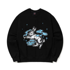 Smoking Rabbit Crewneck Black