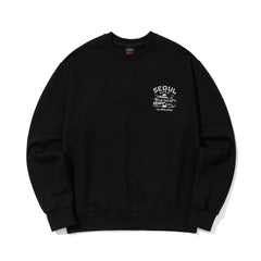 Seoul Bsrb Back Print Crewneck Black