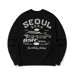Seoul Bsrb Back Print Crewneck Black