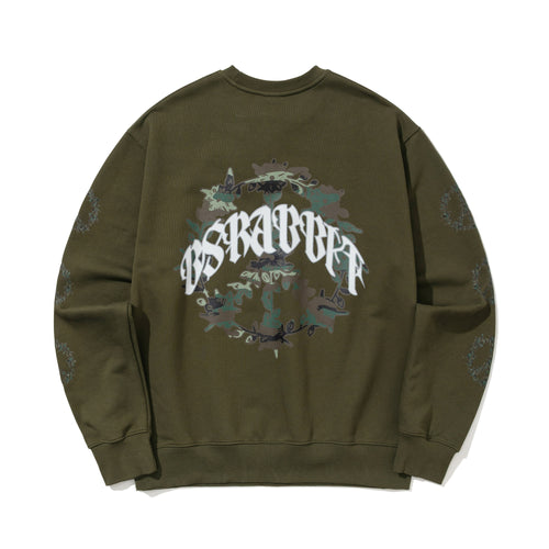 Bsr Peace Logo Crewneck Khaki