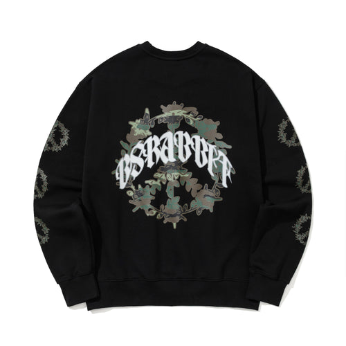 Bsr Peace Logo Crewneck Black