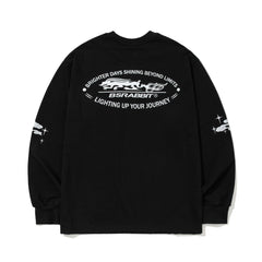 Multi Logo Long Sleeve Black