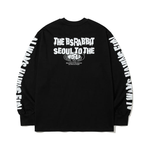 Awhf Back Print Long Sleeve Black