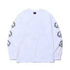 Bsr Peace Logo Back Print Long Sleeve White