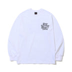 Stop Overthinking Back Print Long Sleeve White