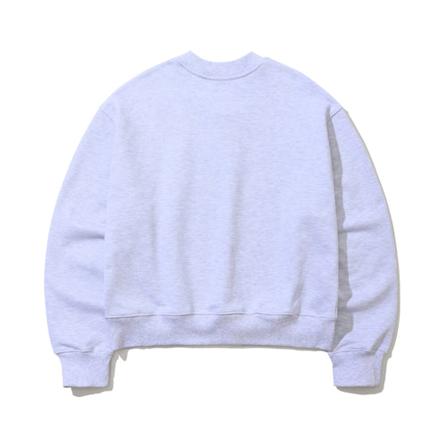 Br Snap Henry Neck Sweatshirt Heather Gray