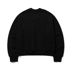 Br Snap Henry Neck Sweatshirt Black