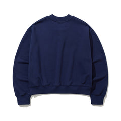 Bsr Classic Henry Neck Sweatshirt Deep Blue