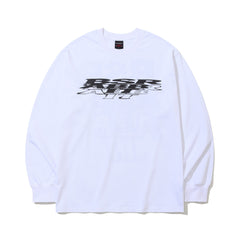 Sprayed Logo Long Sleeve White