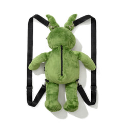 Trippy Rabbit Stuffed Doll Backpack Green