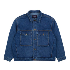 Big Cargo Loosefit Denim Jacket Deepblue