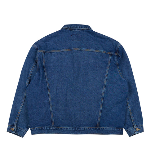 Big Cargo Loosefit Denim Jacket Deepblue