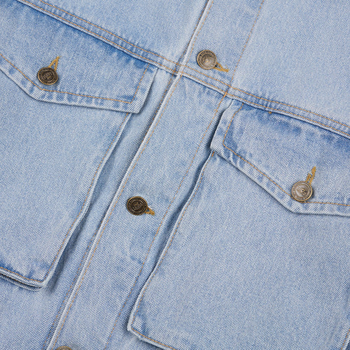 Big Cargo Loosefit Denim Jacket Lightblue