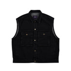 Big Cargo Loosefit Denim Vest Black