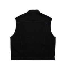 Big Cargo Loosefit Denim Vest Black