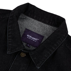 Big Cargo Loosefit Denim Vest Black