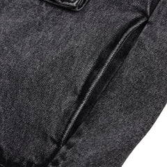 Big Cargo Loosefit Denim Vest Stone Black