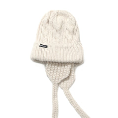 Earflap Beanie Ivory