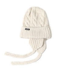 Earflap Beanie Ivory