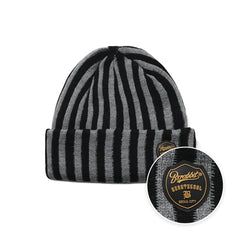Stripe Beanie Gray