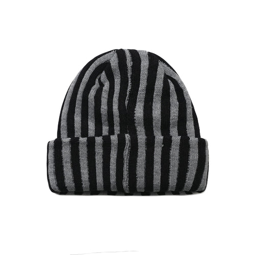 Stripe Beanie Gray