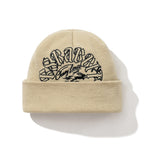 Br Double Sided Artwork Beanie Cream Beige