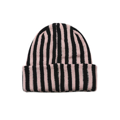 Stripe Beanie Pink