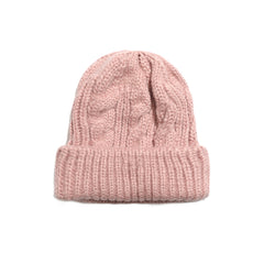 Chunky Knit Beanie Pink