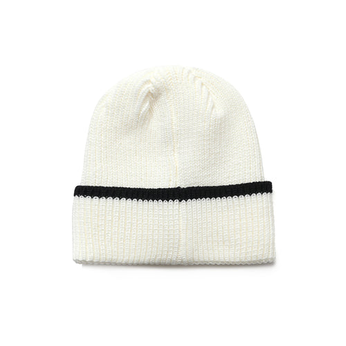 Circle Line Beanie White