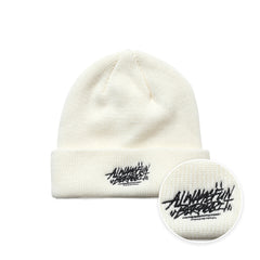 Bsrawf Embr Beanie White