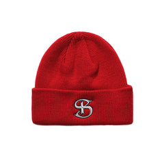 Bs Logo Embr Beanie Red
