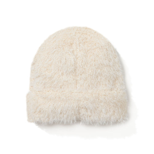 Long Yarn Beanie Cream