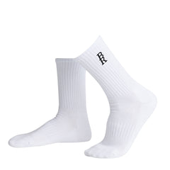 Br Emb Logo Socks White