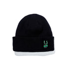 Trippy Rabbit Beanie Black