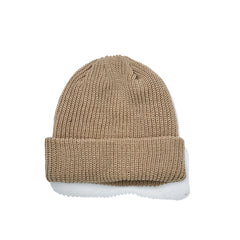 Logo Wappen Beanie Beige
