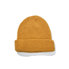 Logo Wappen Beanie Mustard