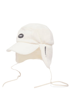 Bsw Fleece Earflap Cap White